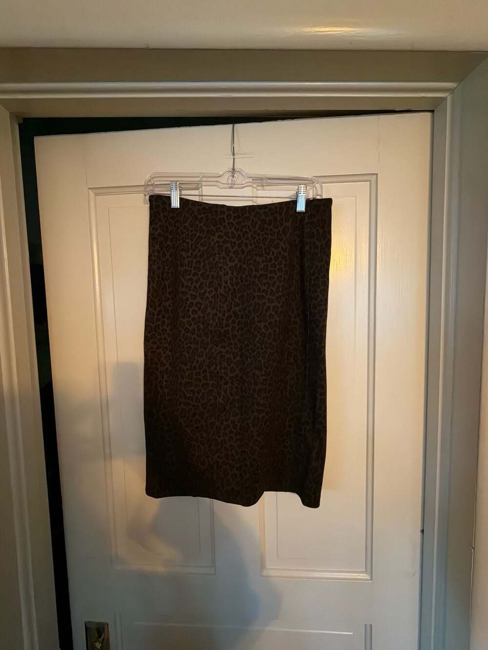 Liverpool Leopard Print Midi Pencil Skirt Size 6